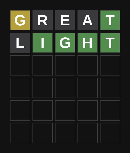 Guess 2/6 (4 left)

⏰ Time remaining: 9m 30s